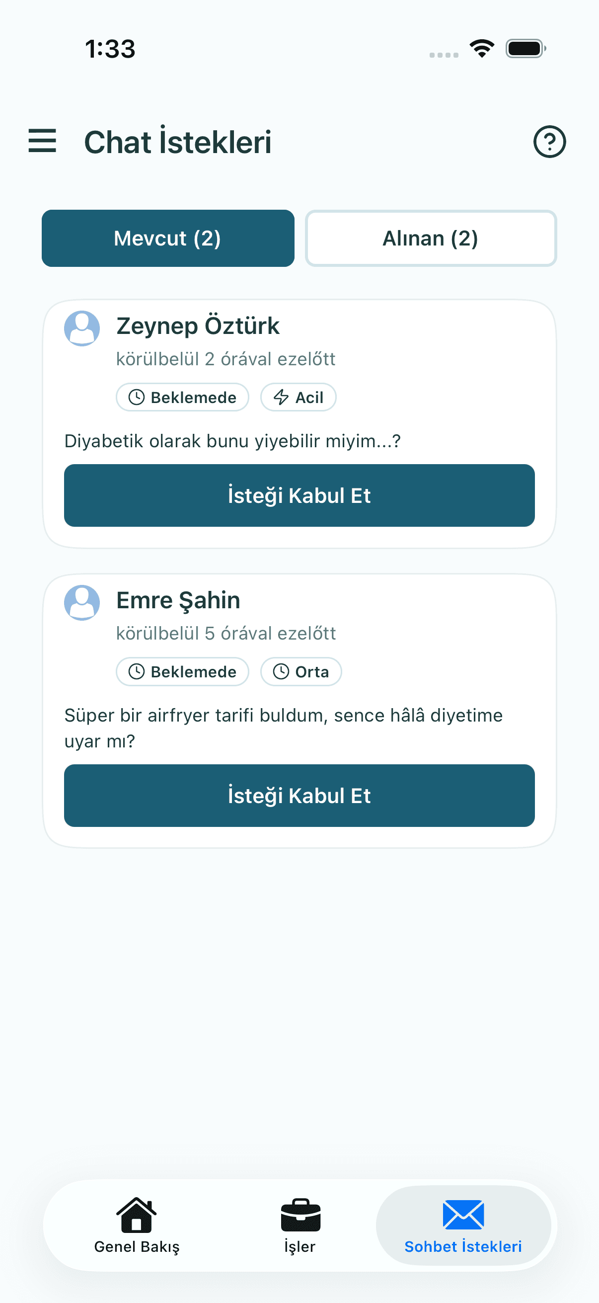 Kliens kérések