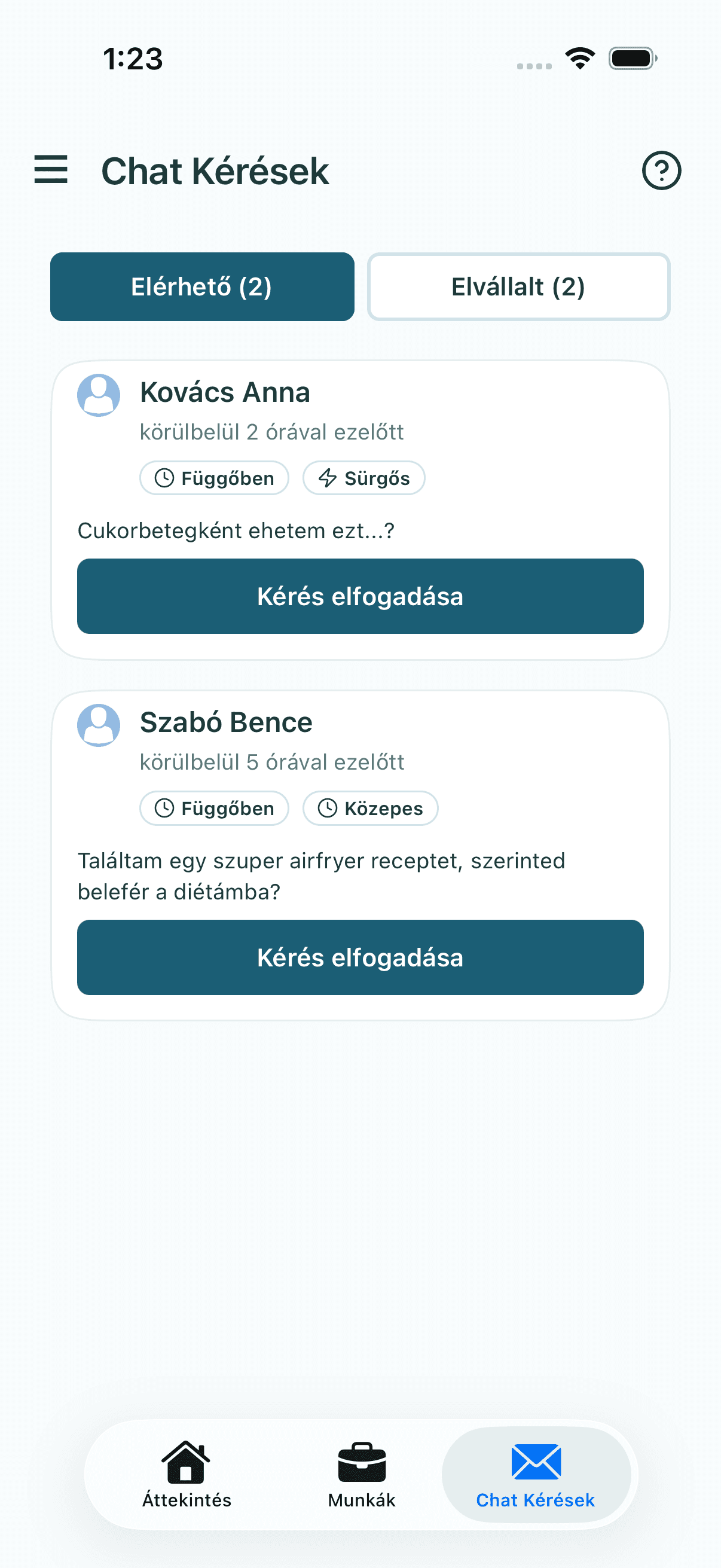 Kliens kérések