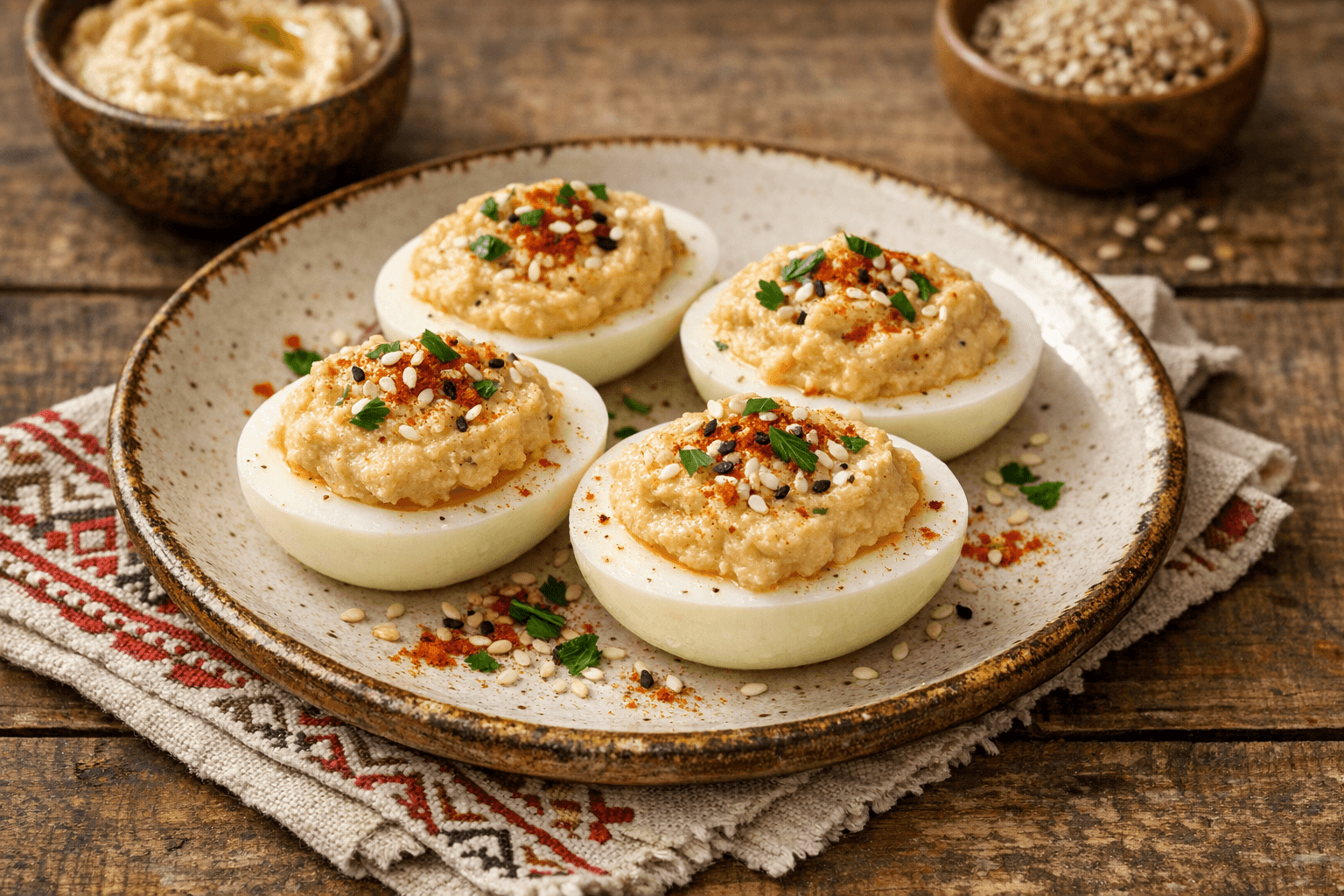 Hummus Egg Bites