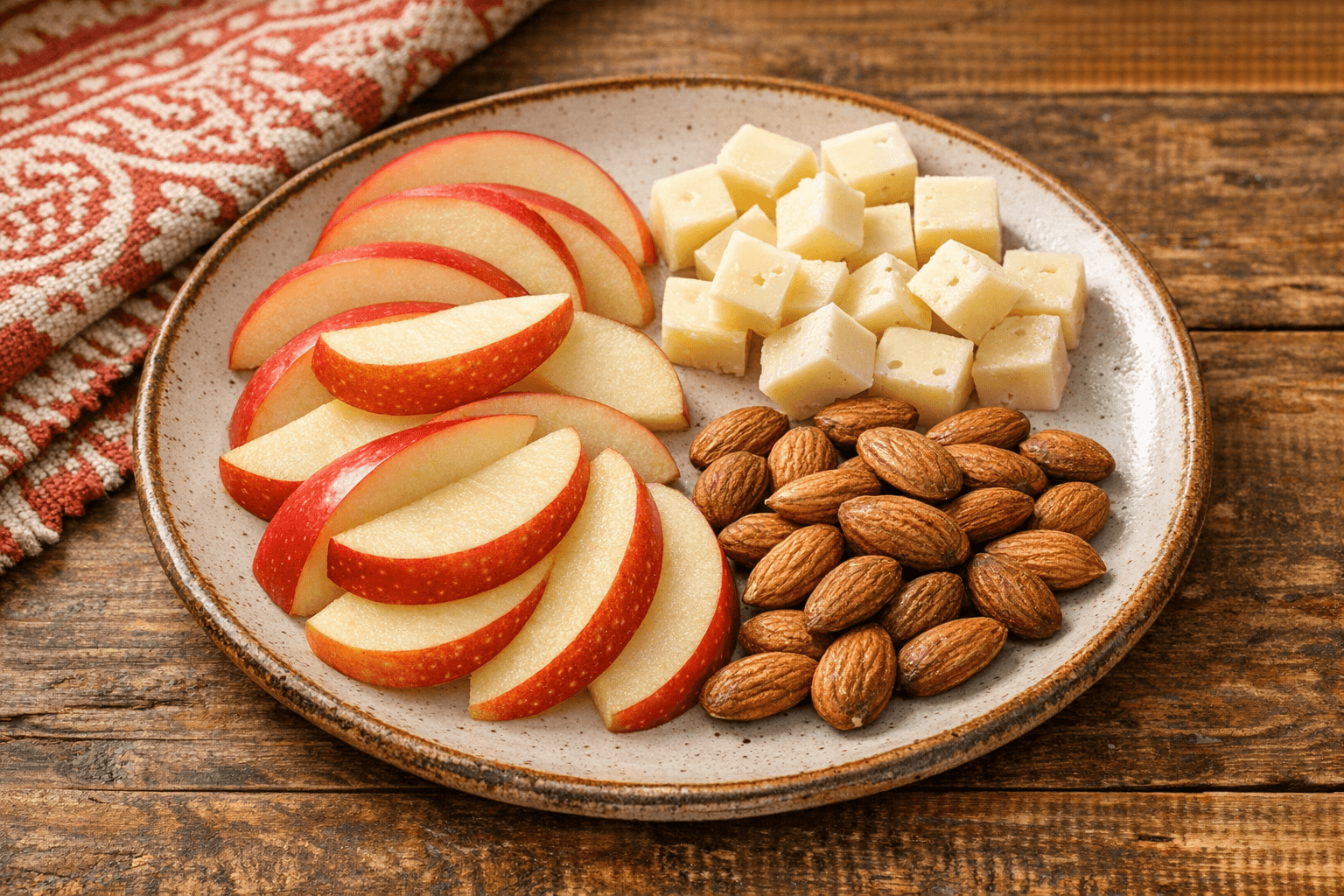 Mandulás Alma és Sajt Snack
